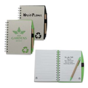 Eco Notebook with Pen Eco Notebook & Notepad – EN04 | SJ-World Gifts Malaysia - Premium Gift Supplier